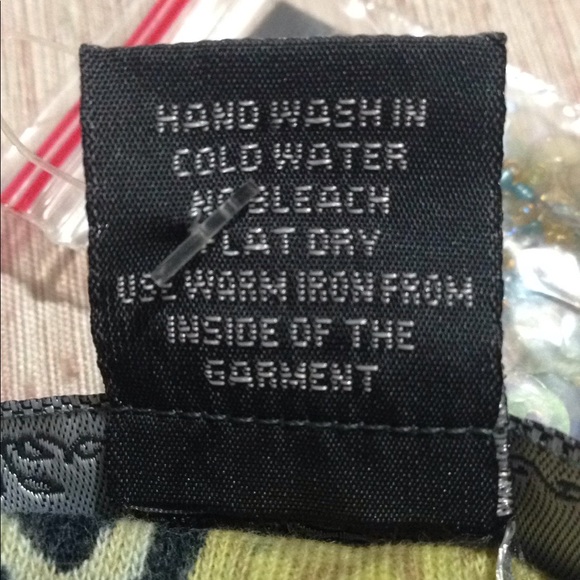 Alexandria Pierce Top Olive Sequined Beads L - Picture 7 of 7